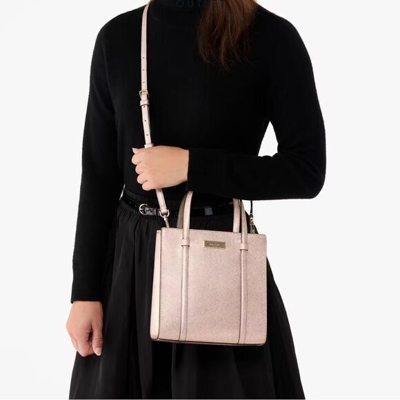 NWT Kate Spade Kenzie Limited Edition Metallic Small Tote - Picture 4 of 4